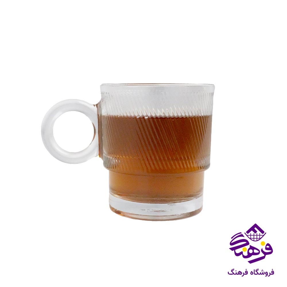 لیوان بلور بیمیکس مدل جنارو دسته دار (6 عددی)