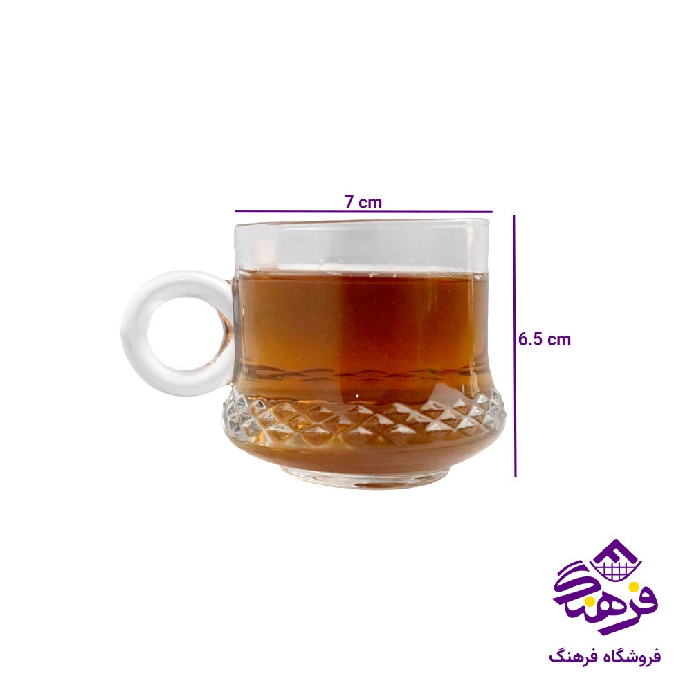 فنجان بلور بیمیکس مدل فابیو (6 عددی)