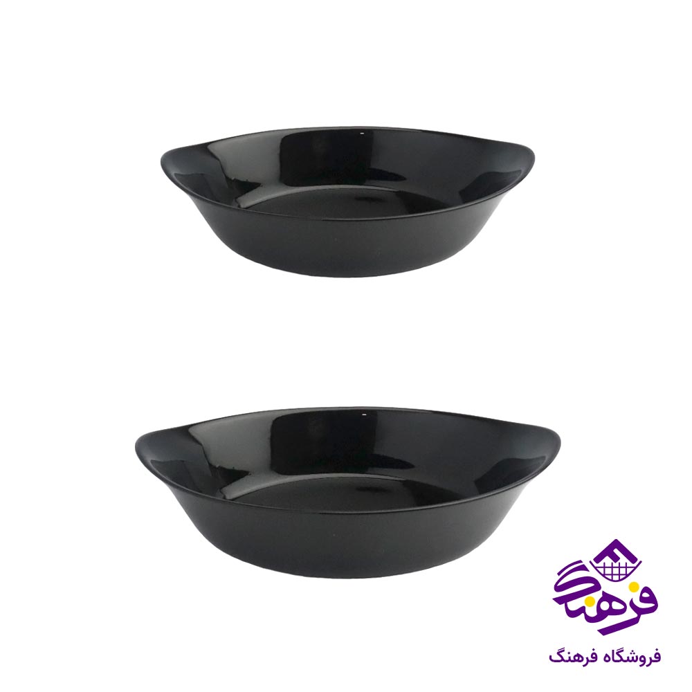 دو تابه گلدن اپال مدل اوال اون سایز 2 و 3 مشکی