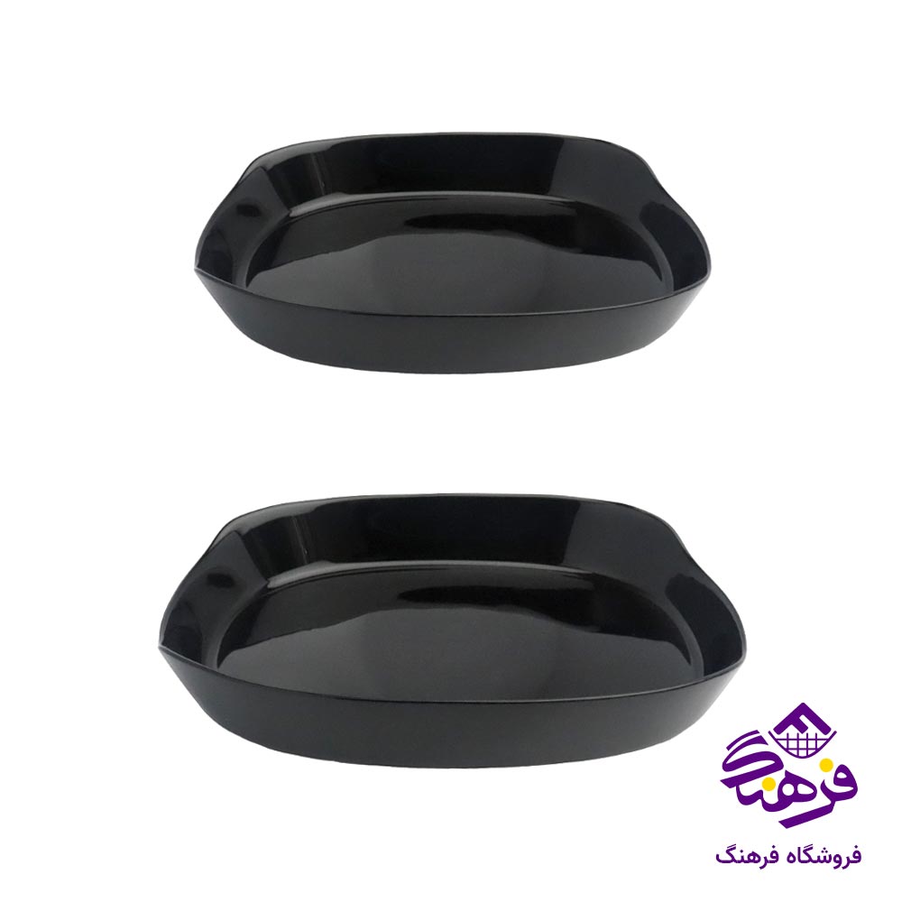 دو.تابه گلدن اپال مدل مستطیل سایز 2 و 3 مشکی