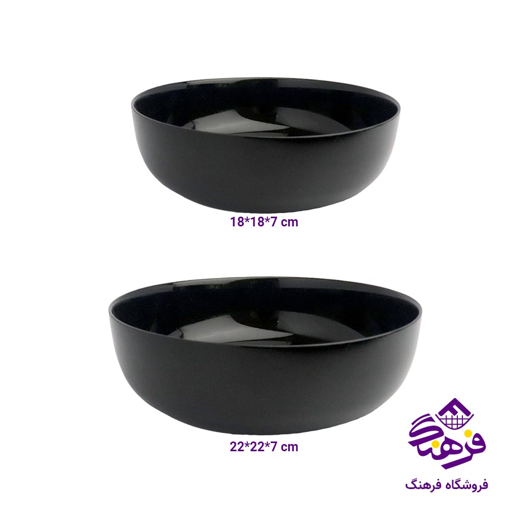 دو تابه گلدن اپال مدل اسمارت کوزین لبه بلند سایز 1 و 2 مشکی