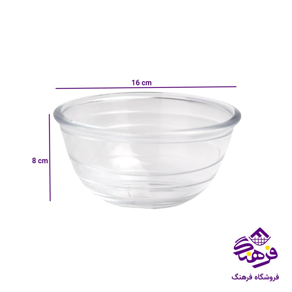 کاسه ابگوشت بلور اصفهان مدل لئو سایز 16 کد 222