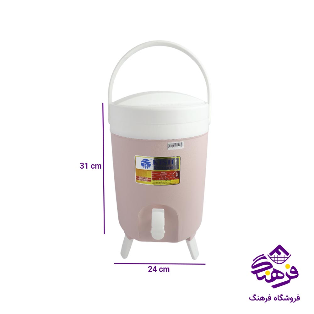 کلمن کیش درب پیچی پایه دار 8 لیتر