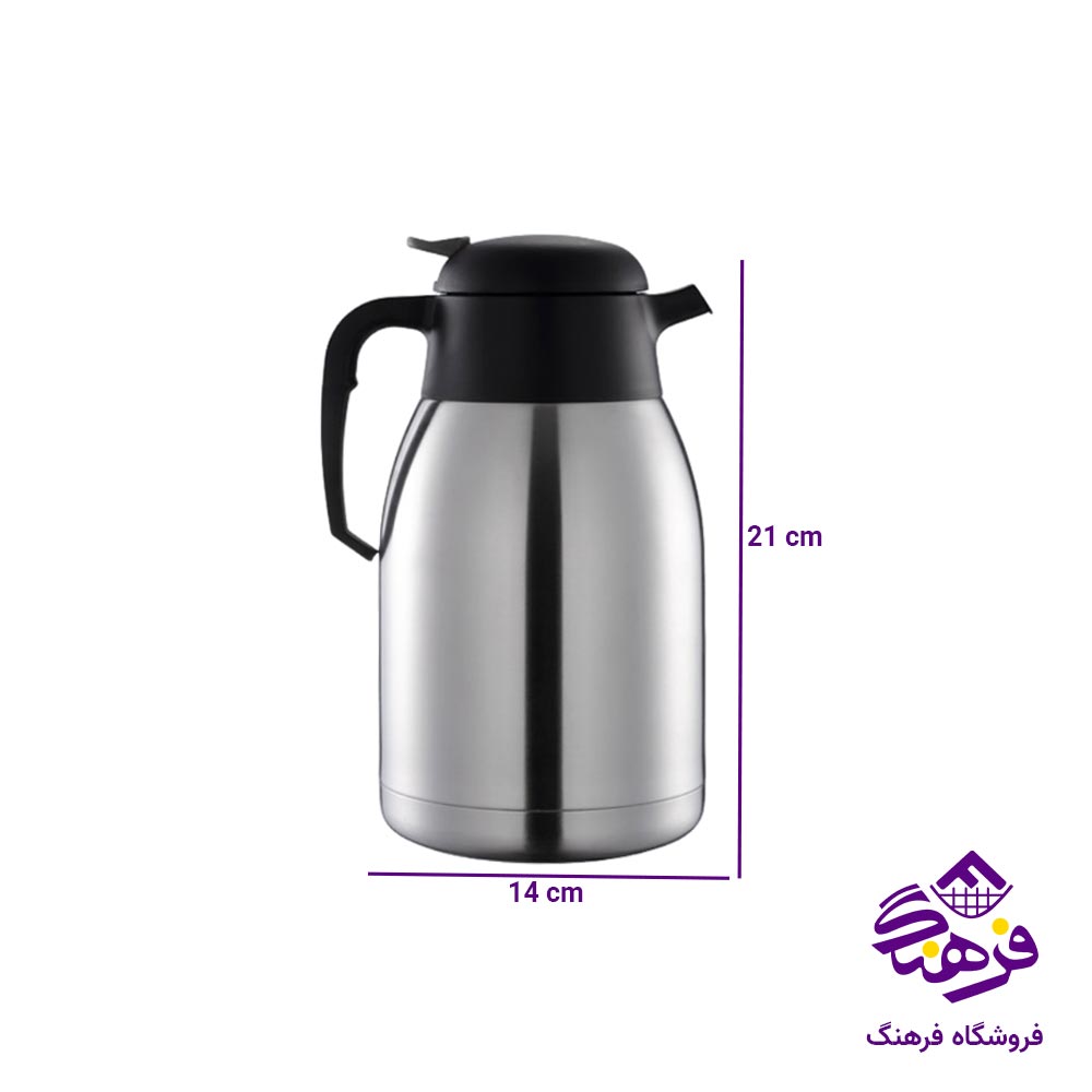 فلاسک یونیک بدون شیشه استیل 1.5 لیتر کد 1986