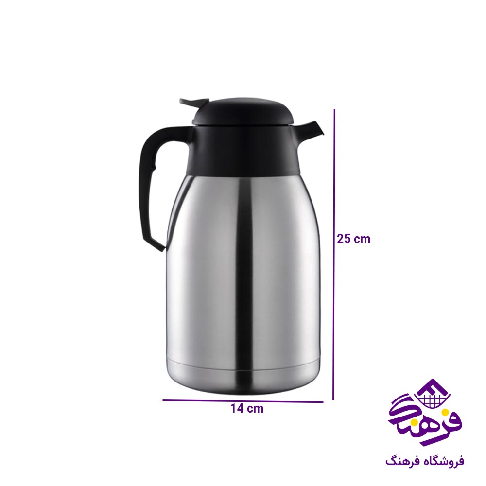 فلاسک یونیک بدون شیشه استیل 2 لیتر کد 1984