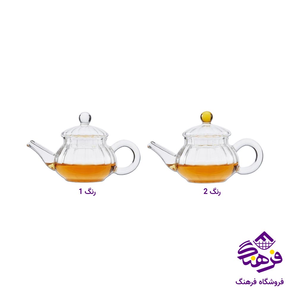 قوری زعفران یونیک درب شیشه ای کد 7933