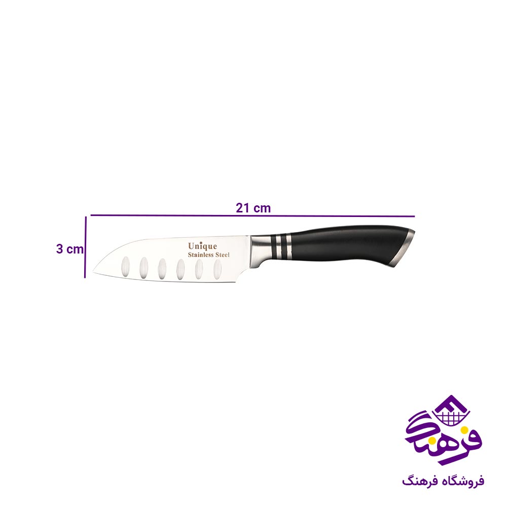 کارد آشپزخانه یونیک مدل سانتاکو سازی 4 کد 5524