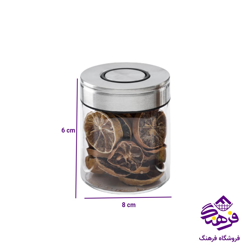 جا ادویه یونیک درب استیل سایز 6 کد 1730