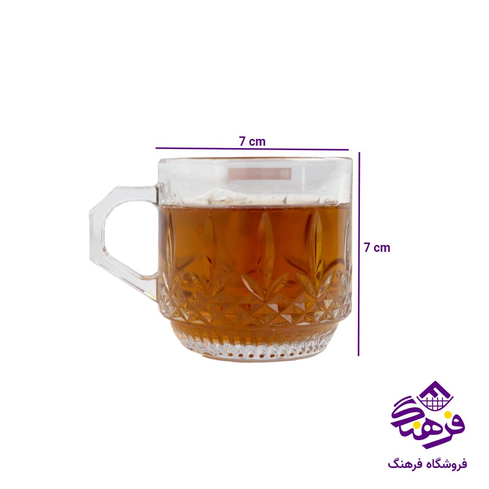 فنجان نوری تازه مدل پیکسل 215 (6 عددی)