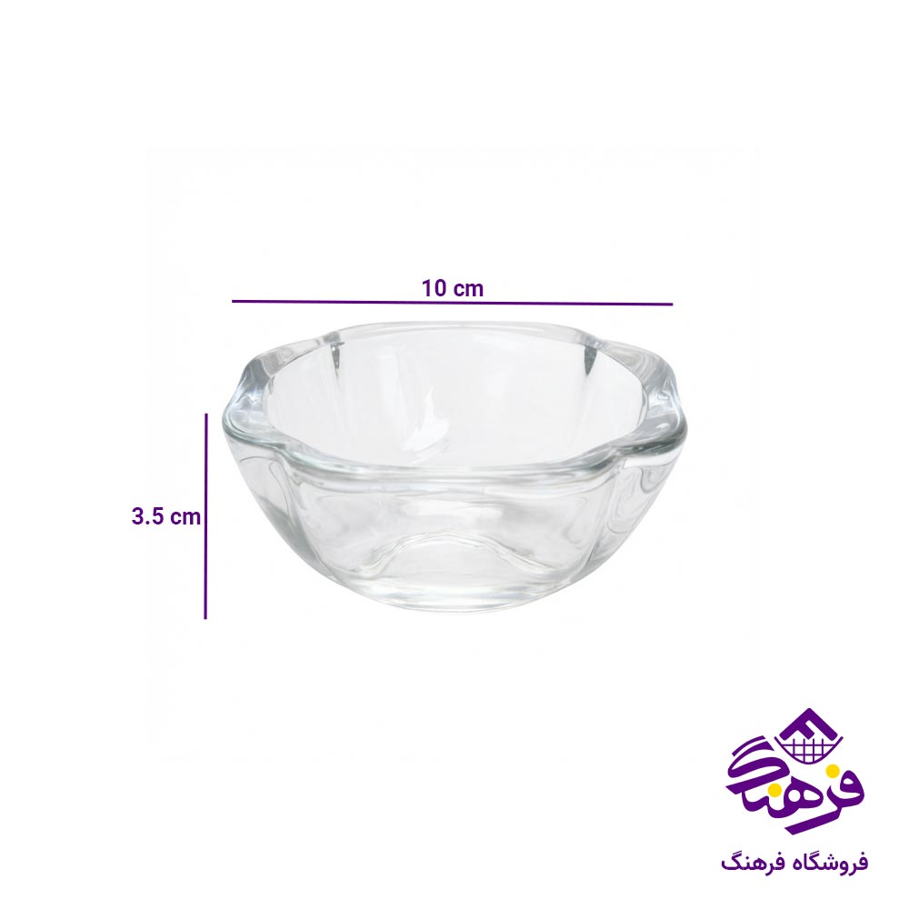 پیاله بلور کاوه مدل اکتاگون چینمی (6 عددی)