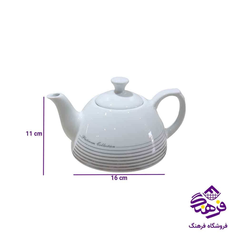 کتری قوری شیر دار دسته چوبی KST 3072 D