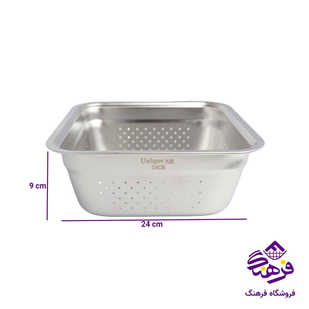 ابکش استیل 4 گوش یونیک پلاس 24