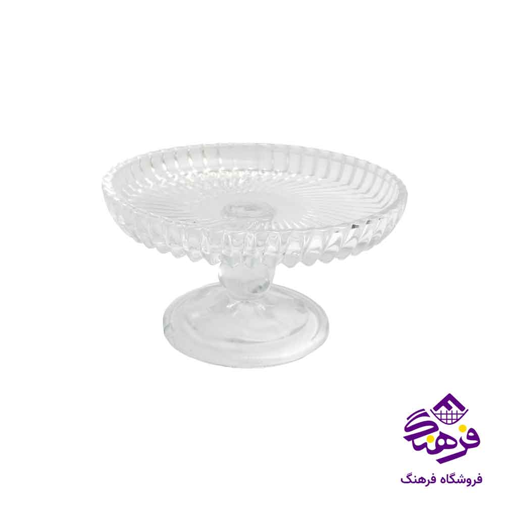 پیش دستی پایه دار بلور کاوه مدل سانتا 