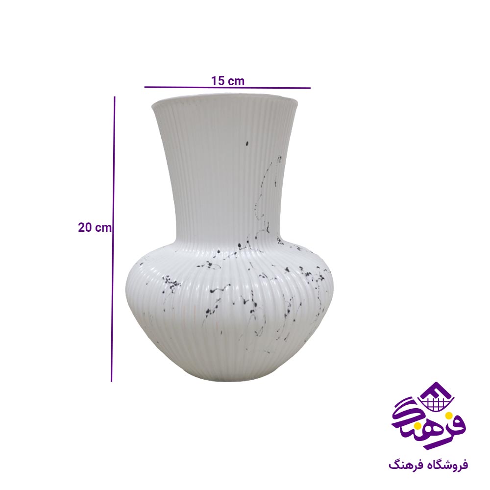 گلدان جام سازان مدل روژین ماربل