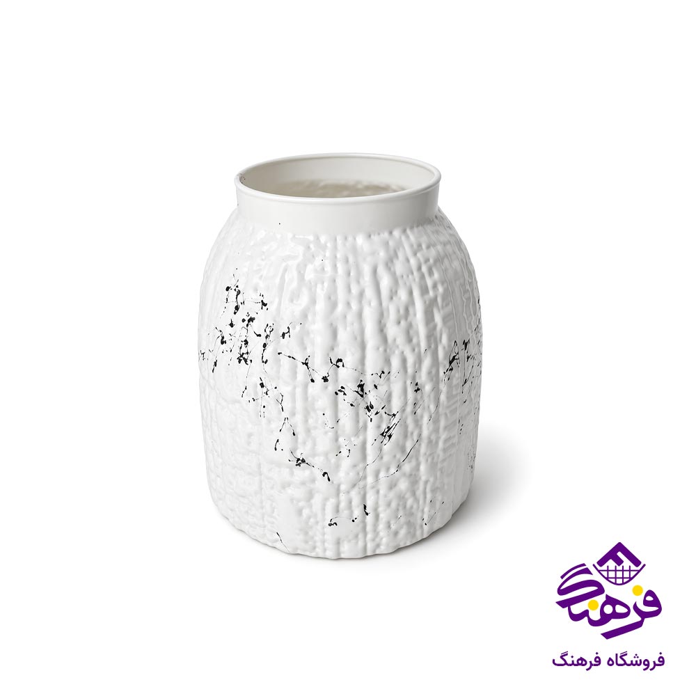 گلدان جام سازان مدل ماربل زبرا کوچک