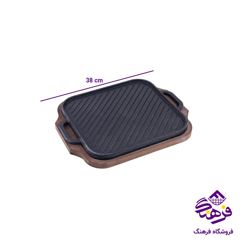 تابه استیک مربع سایز 38 کد KST 5801