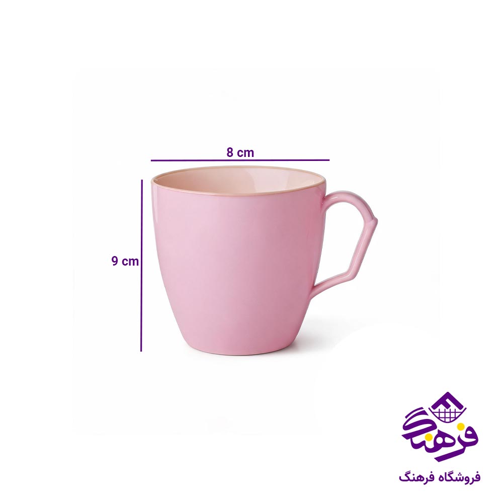 لیوان بدون درب امید 6 عددی پارسا
