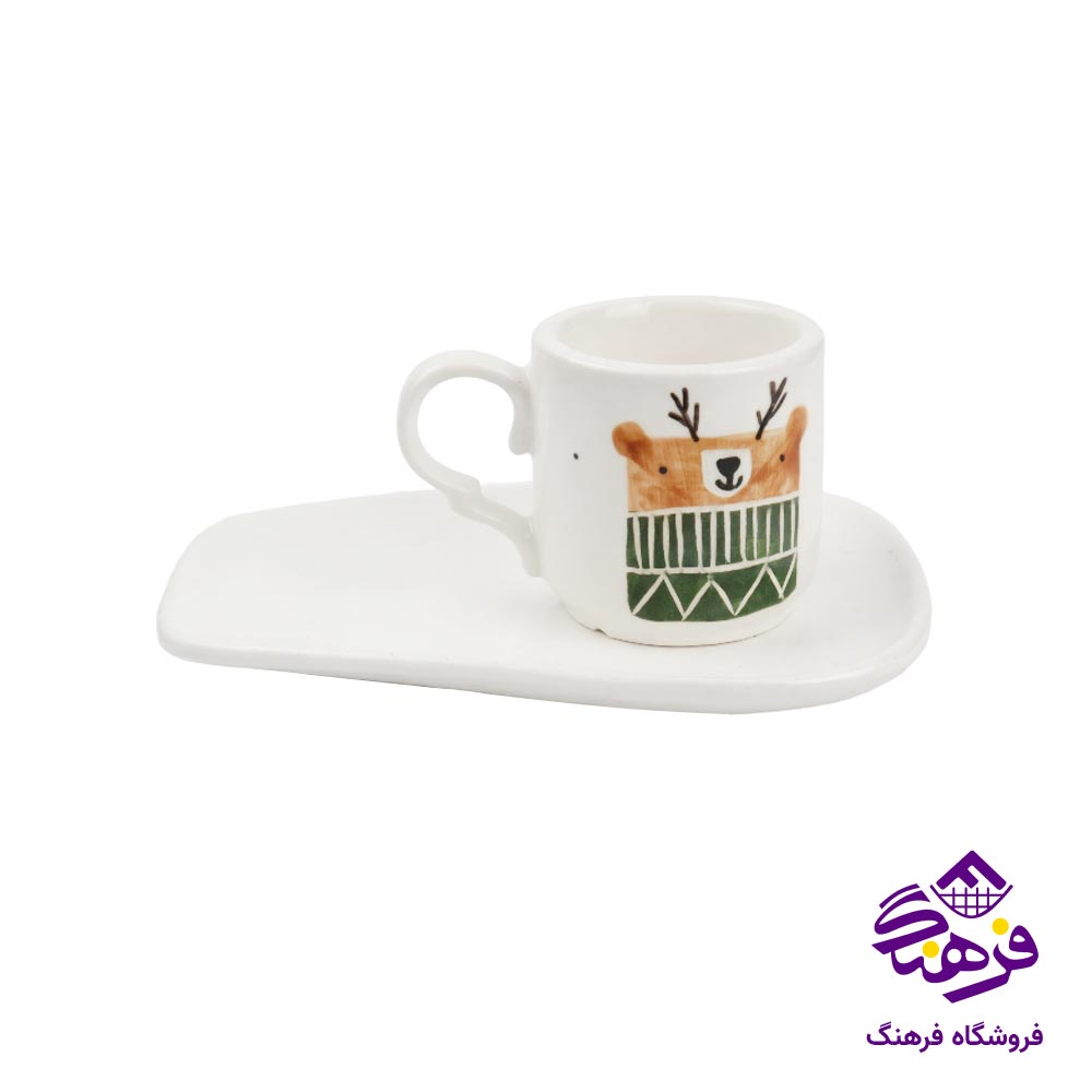 فنجان زیره سرامیک دل کادو