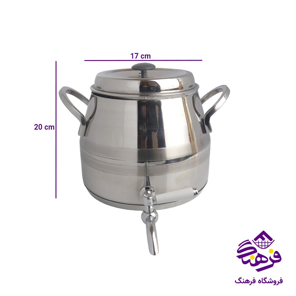 کتری قوری نفیس استیل سزار 3038