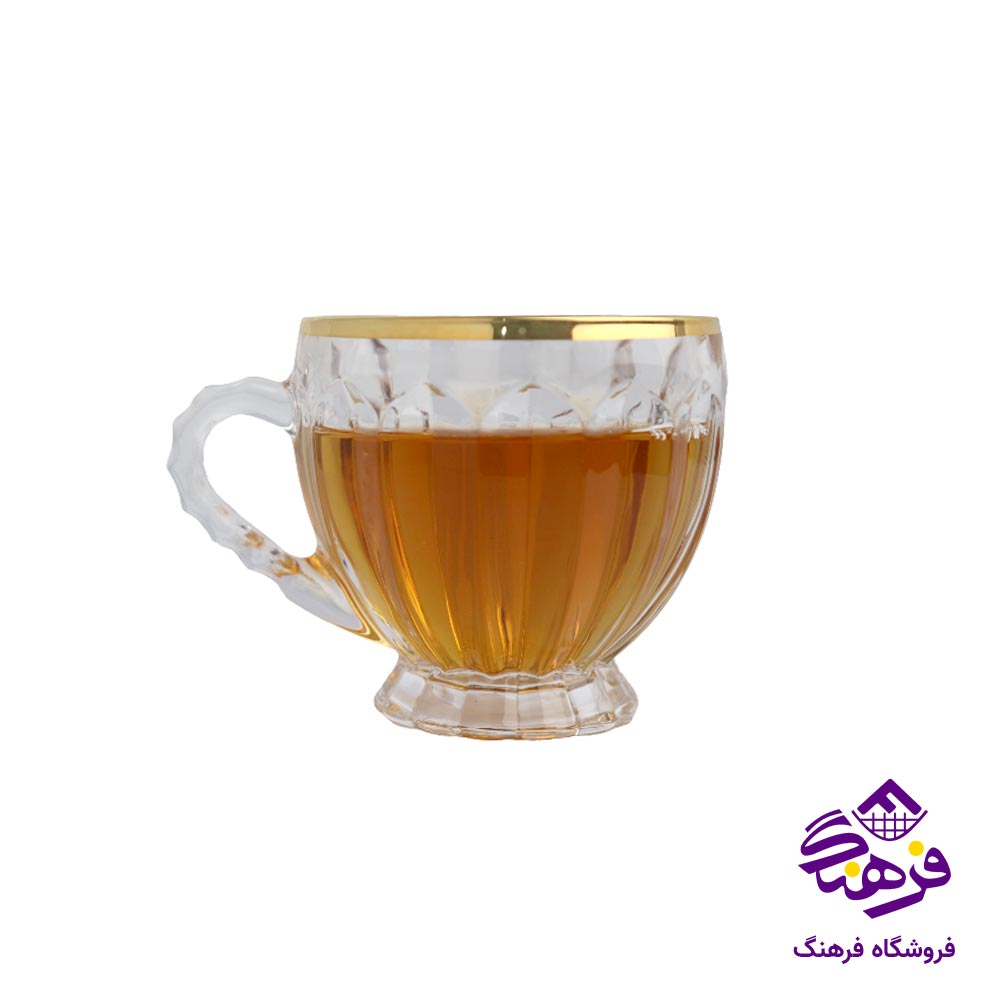 فنجان بلینک مکس لب طلا چین جنوا 5151 (6 عددی)