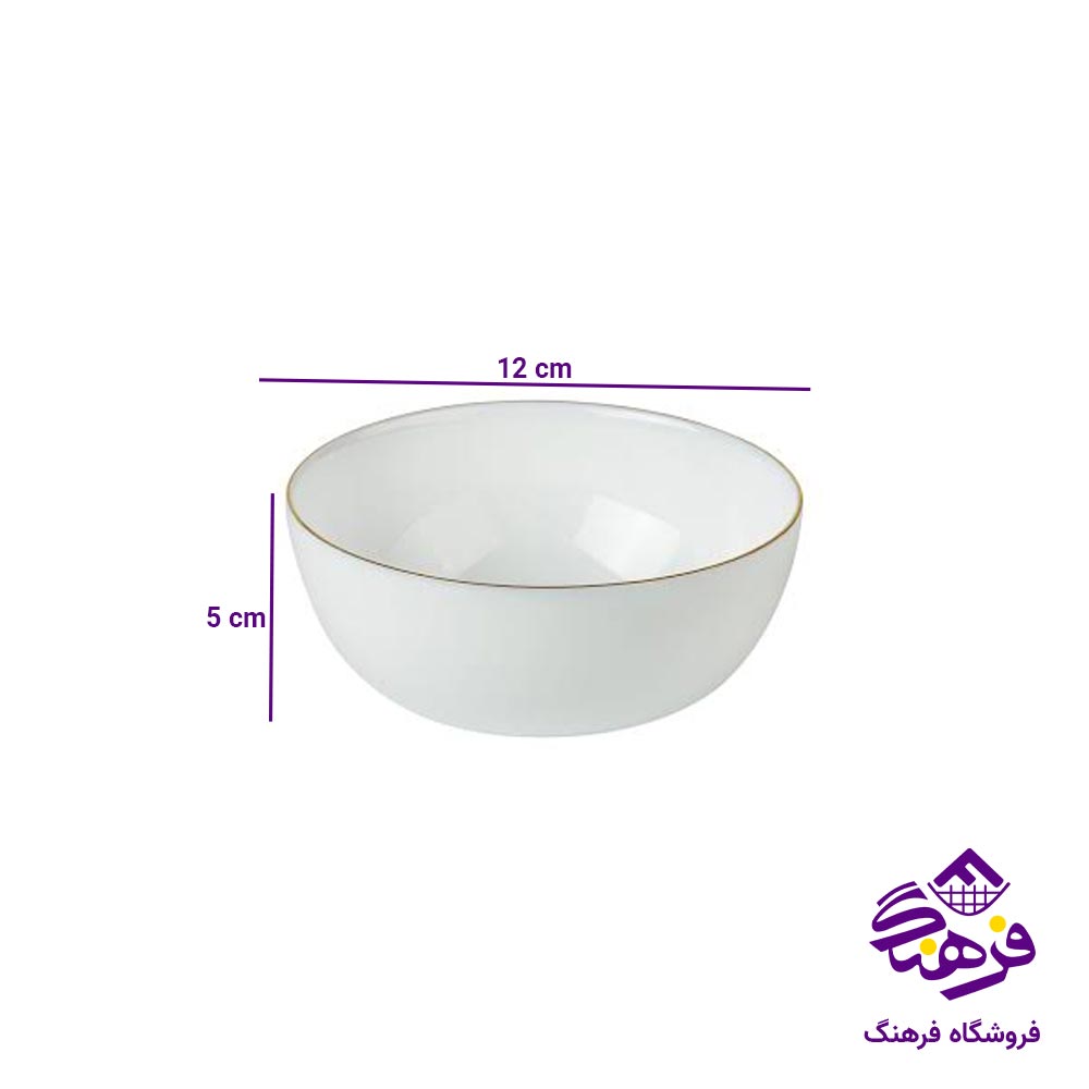 پیاله ماست گلدن اپال مدل دیوالی لب طلا نیو