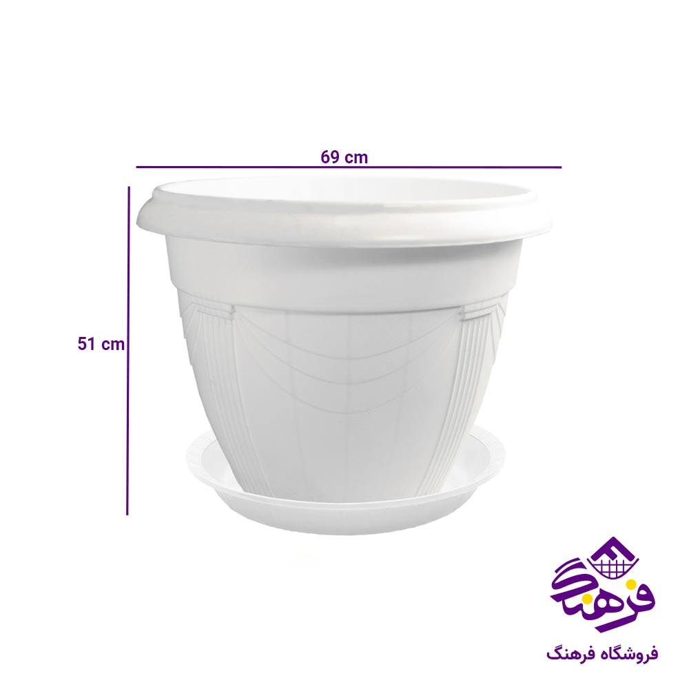 گلدان با زیر اشکان مدل گلرو 10 کد 5570028