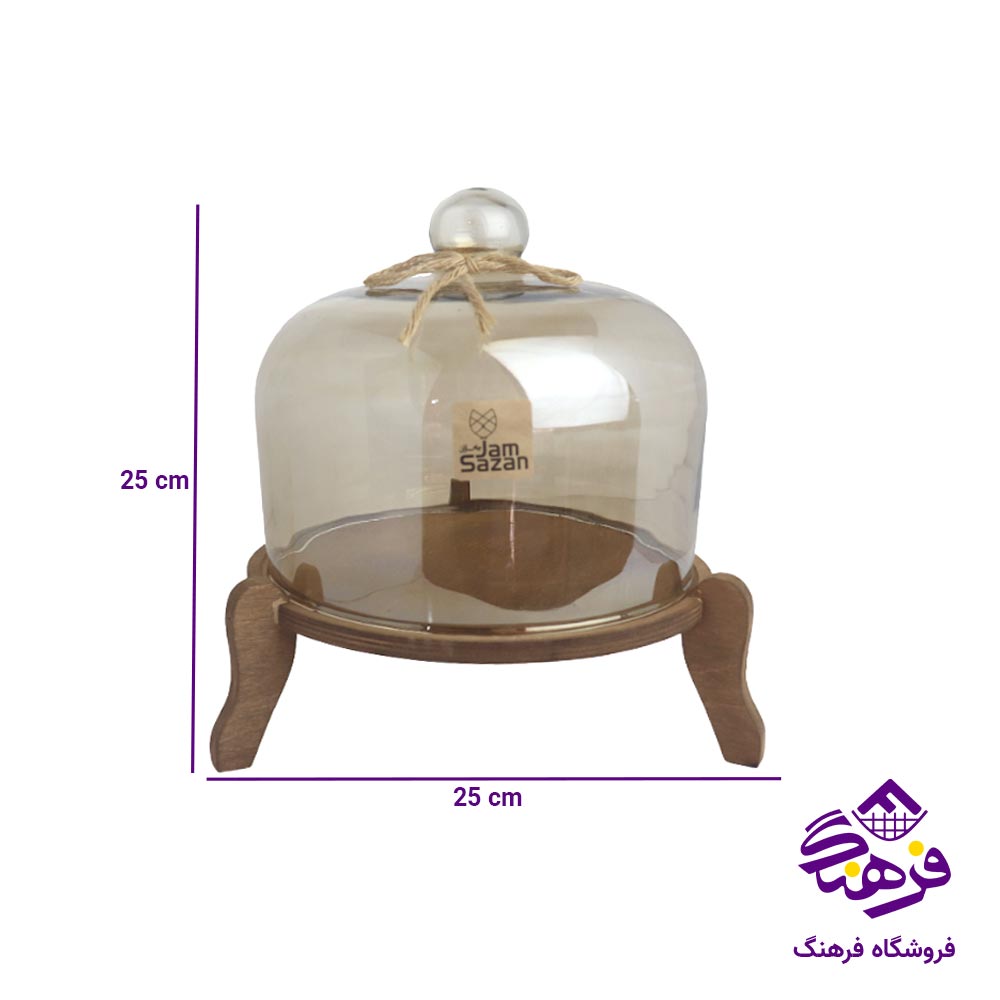 کاپ کیک جام سازان مدل شامپاین پایه چوبی سایز 25