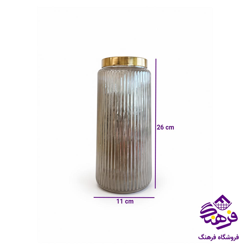 گلدان جام سازان مدل کبریتی کاراملی