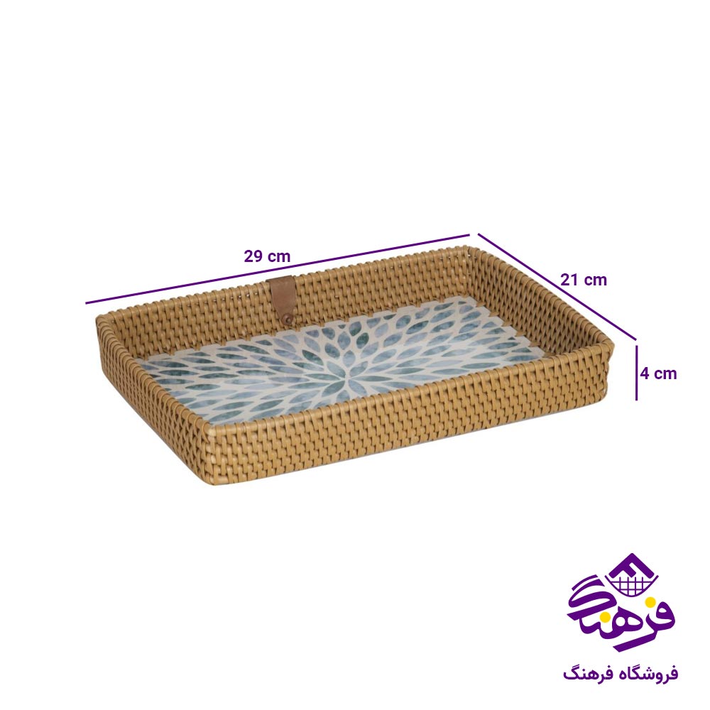 سینی مستطیل زیباسازان مدل سمفونی خراسان 51274