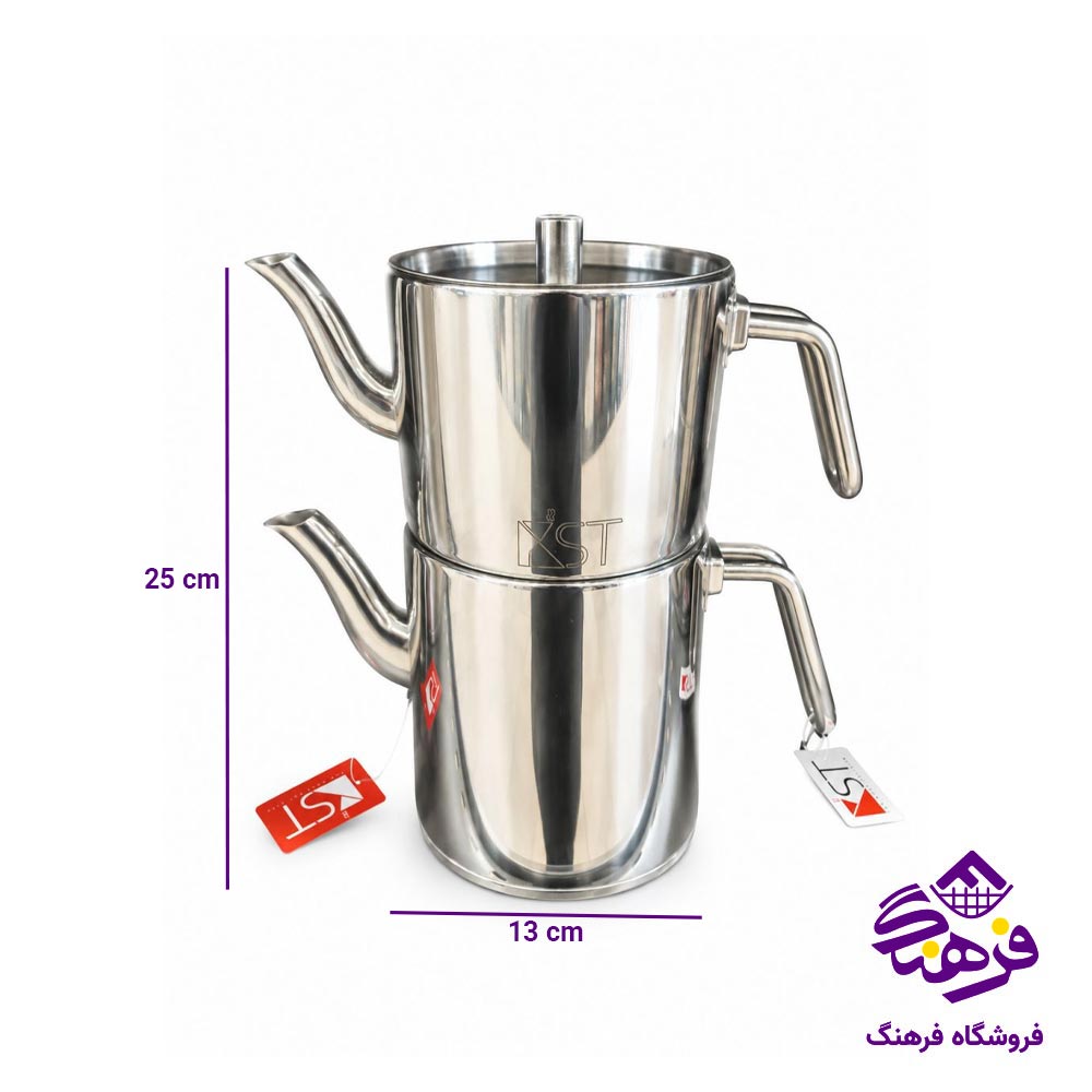 کتری قوری ژمبو X دسته استیل KST 2035 S