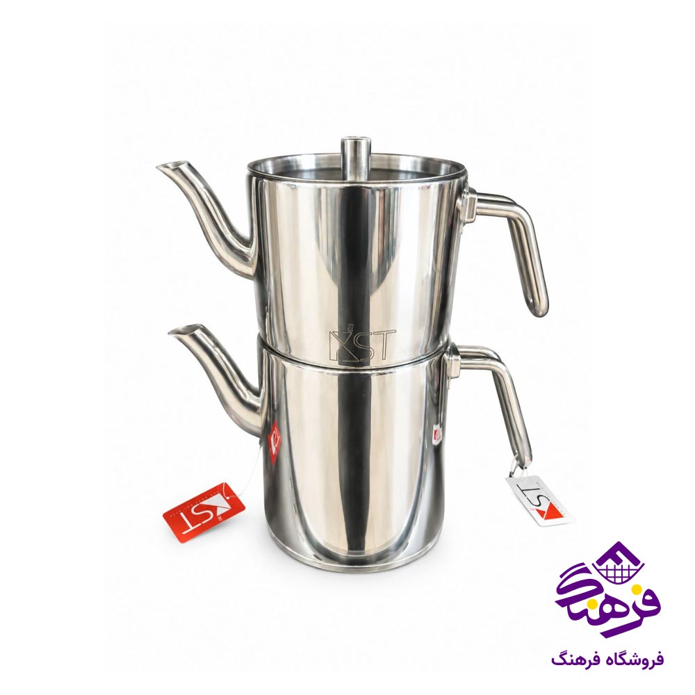 کتری قوری ژمبو X دسته استیل KST 2035 S