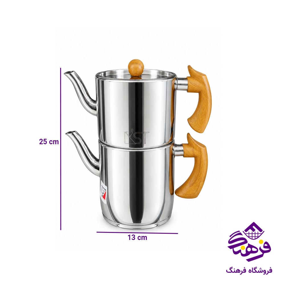 کتری قوری ژمبو X دسته چوبی KST 2034 D