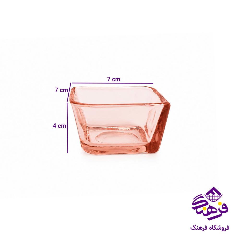 اردو خوری بلور کاوه مدل باروک 2 خانه صورتی 