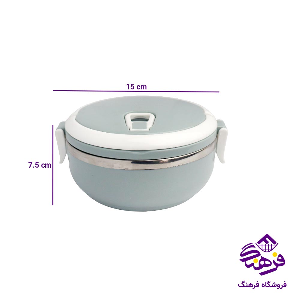 ظرف غذا گرد داخل استیل 1 طبقه 1.20