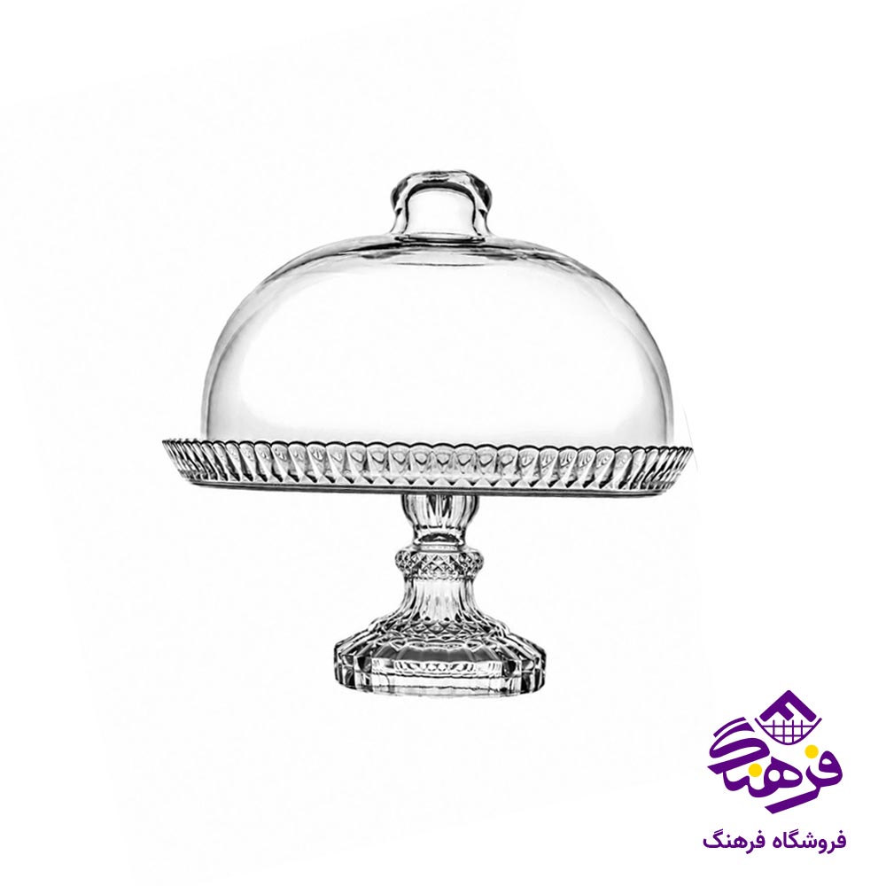 ظرف سرو کیک خوری نوری تازه مدل نچرال پایه دار 22411800