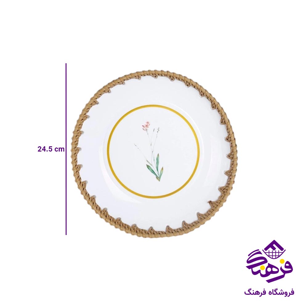 سینی گرد زیباسازان مدل سمفونی کرد سایز 1 کد 51256