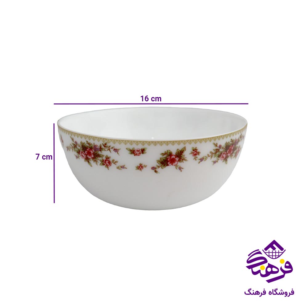 کاسه ابگوشت گلدن اپال مدل دیوالی رز مدرن (6 عددی)