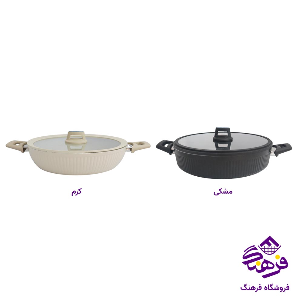 تابه درب دار پویان مهر اویز مدل فورج هارلیز 32
