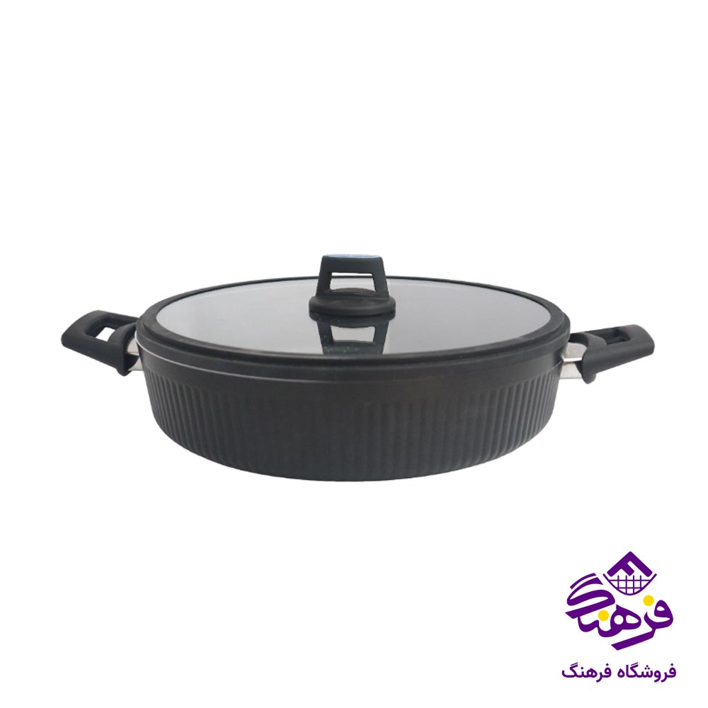 تابه درب دار پویان مهر اویز مدل فورج هارلیز 32
