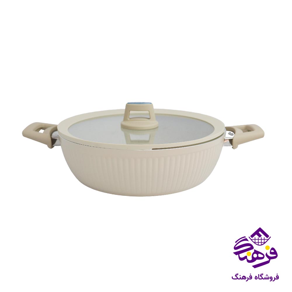 تابه درب دار پویان مهر اویز مدل فورج هارلیز 28