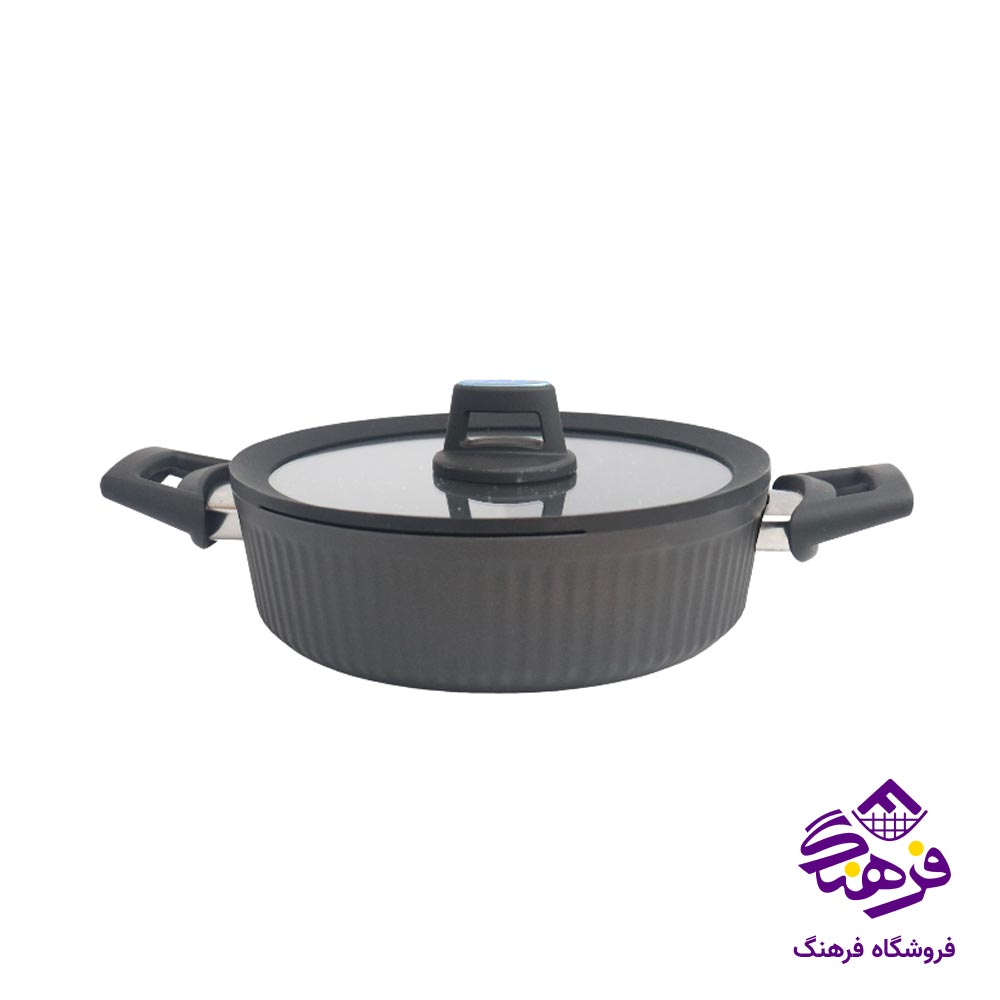 تابه درب دار پویان مهر اویز مدل فورج هارلیز 24