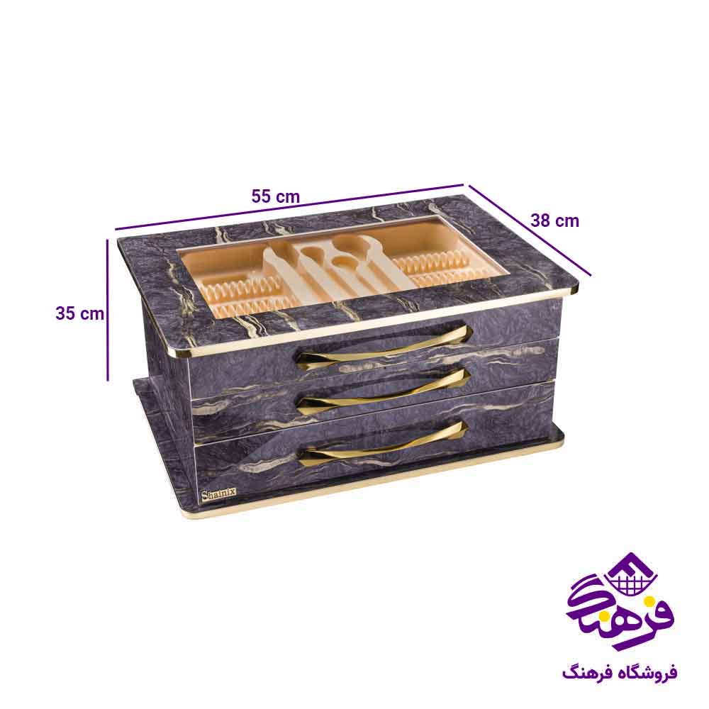 کنسول رومیزی قاشق و چنگال رویال مرمر گلاسکو شاینیکس 2005
