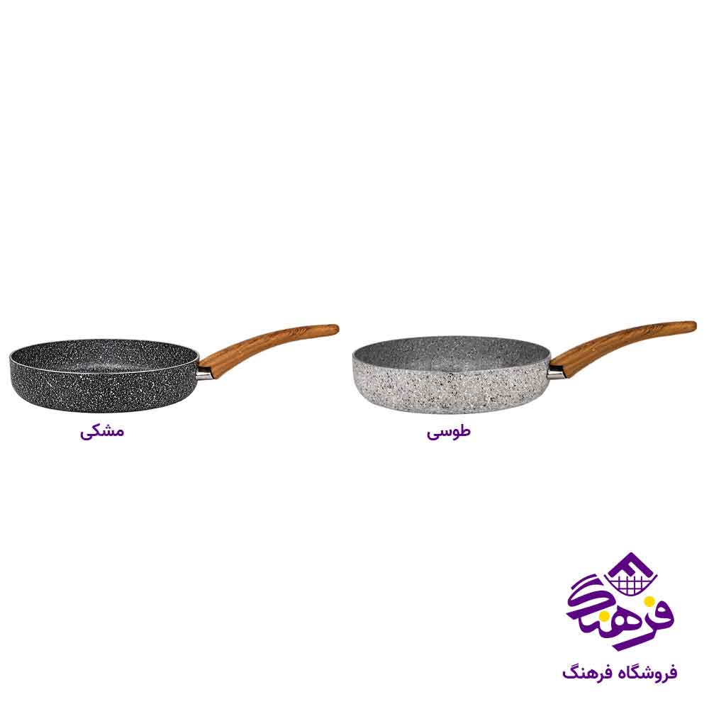 تابه گرانیت تک دسته بدون درب سوپر نالینو سایز 24 کد 1657