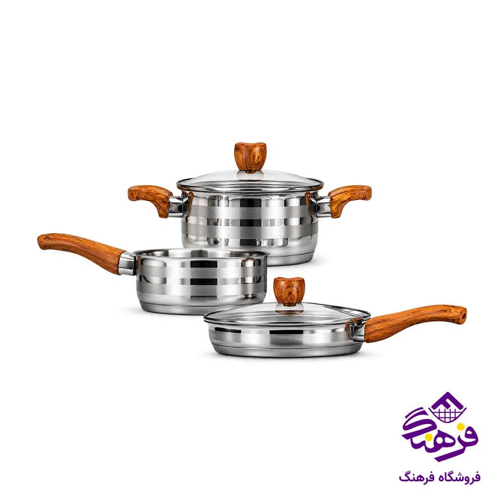سرویس قابلمه کودک 5 پارچه نالینو سایز 14 کد 1824