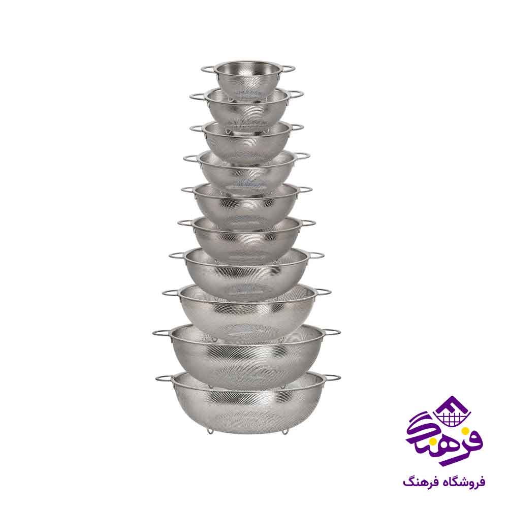 ست ابکش استیل 10 پارچه یونیک 4089