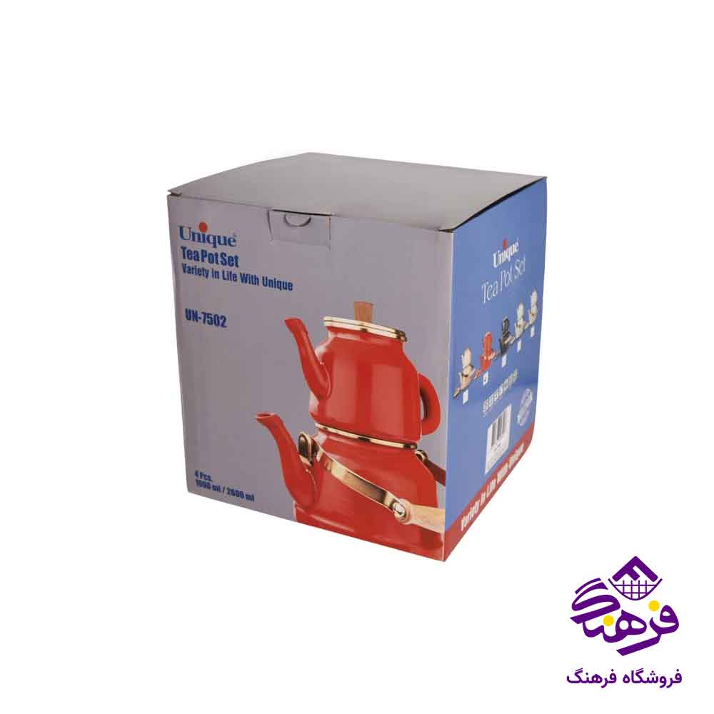 کتری قوری لعابی یونیک 7502