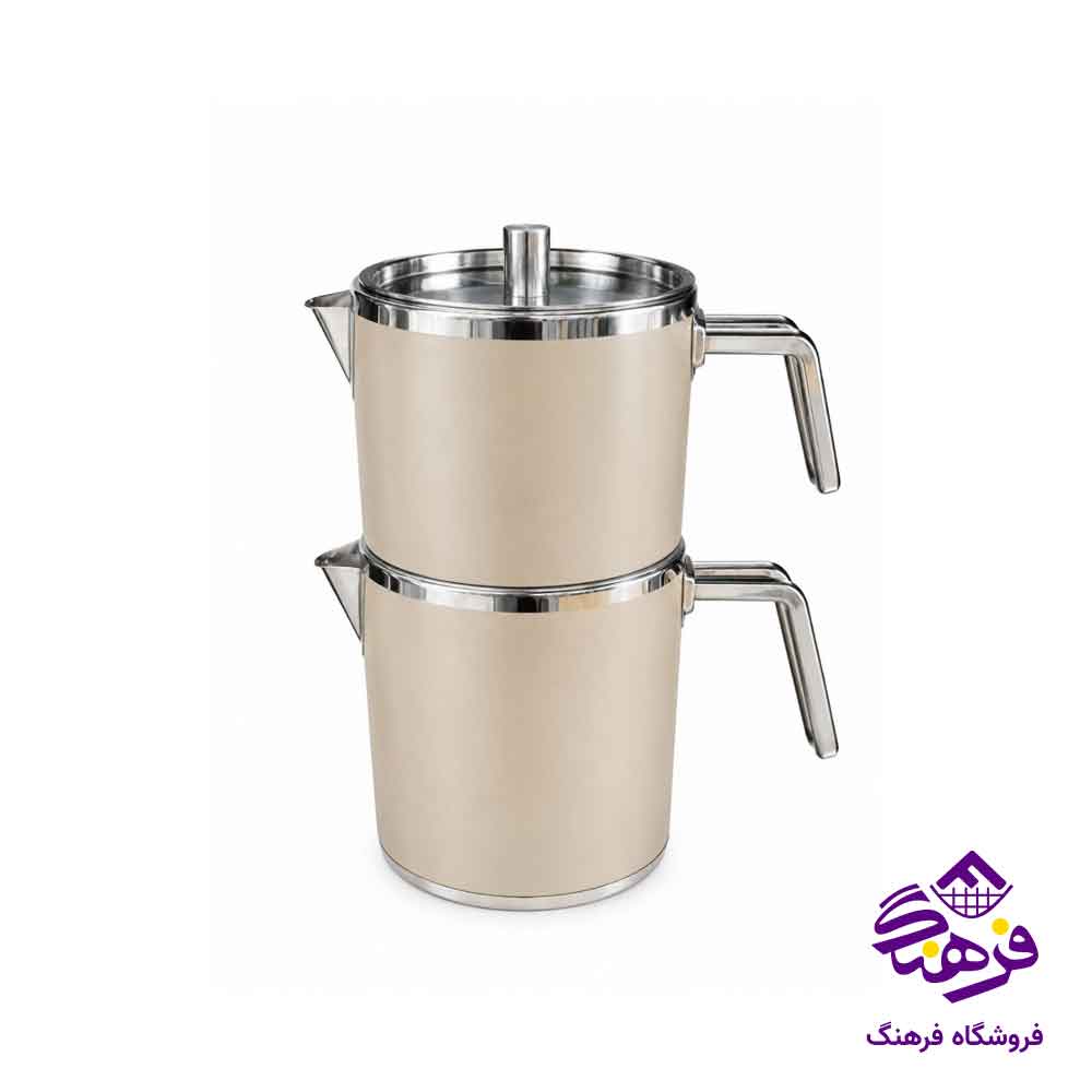 کتری قوری دسته استیل KST مدل ژمبو نسکافه ای 2223