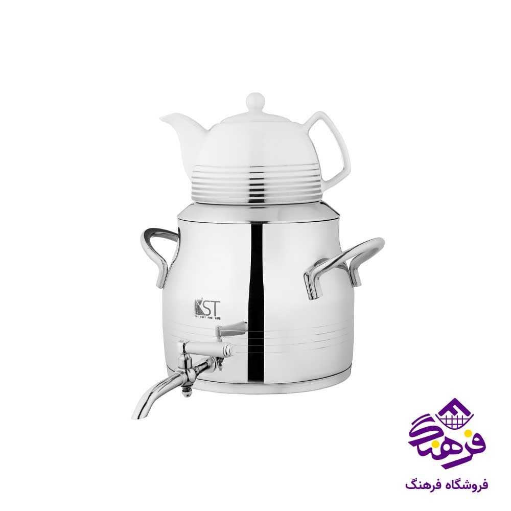 کتری قوری دسته استیل گلابی KST 4010 S