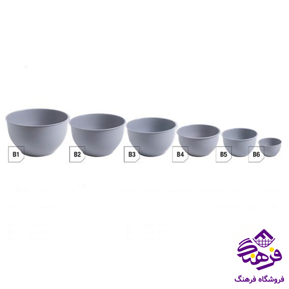 کاسه بدون درب B4 اریسام 156