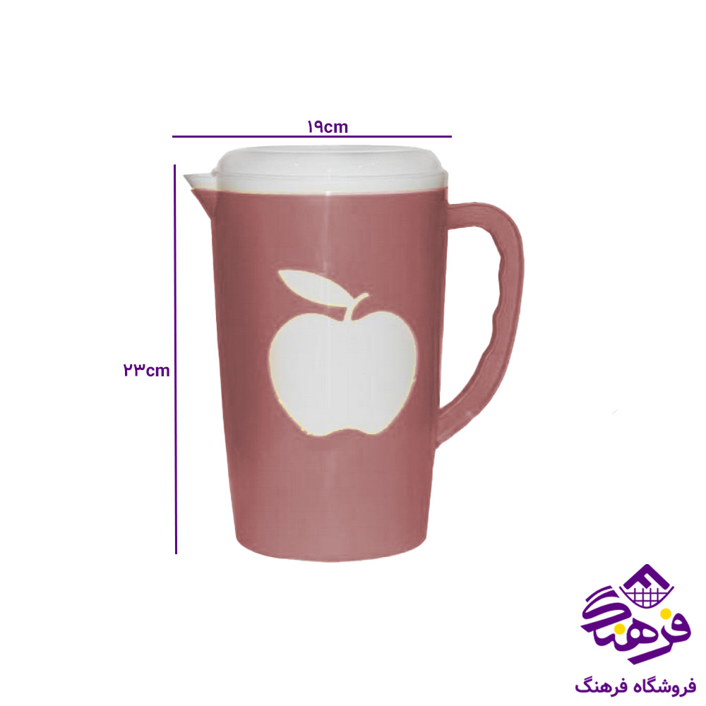 پارچ اشکان طرح سیب 3 عددی 